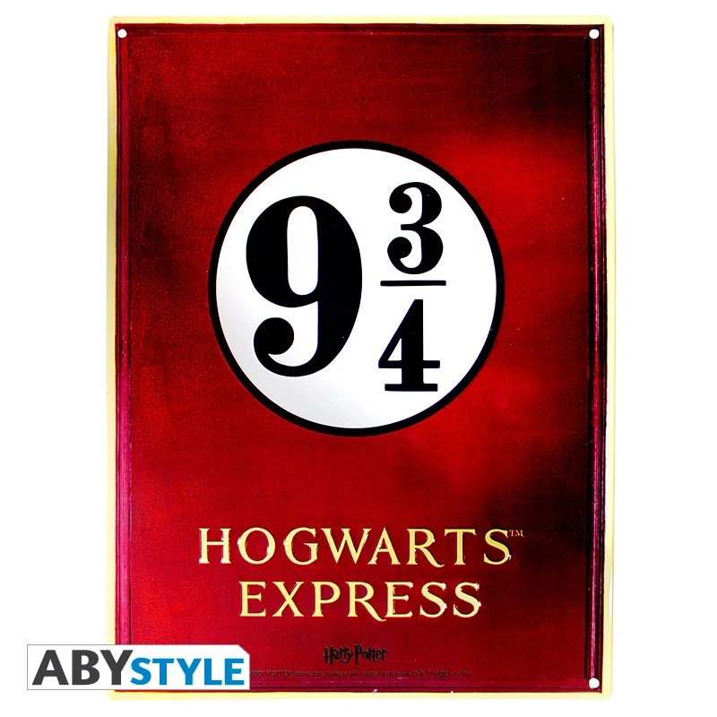 Harry Potter | Platform 9 3/4 | Metal Plate (28 x 38cm)