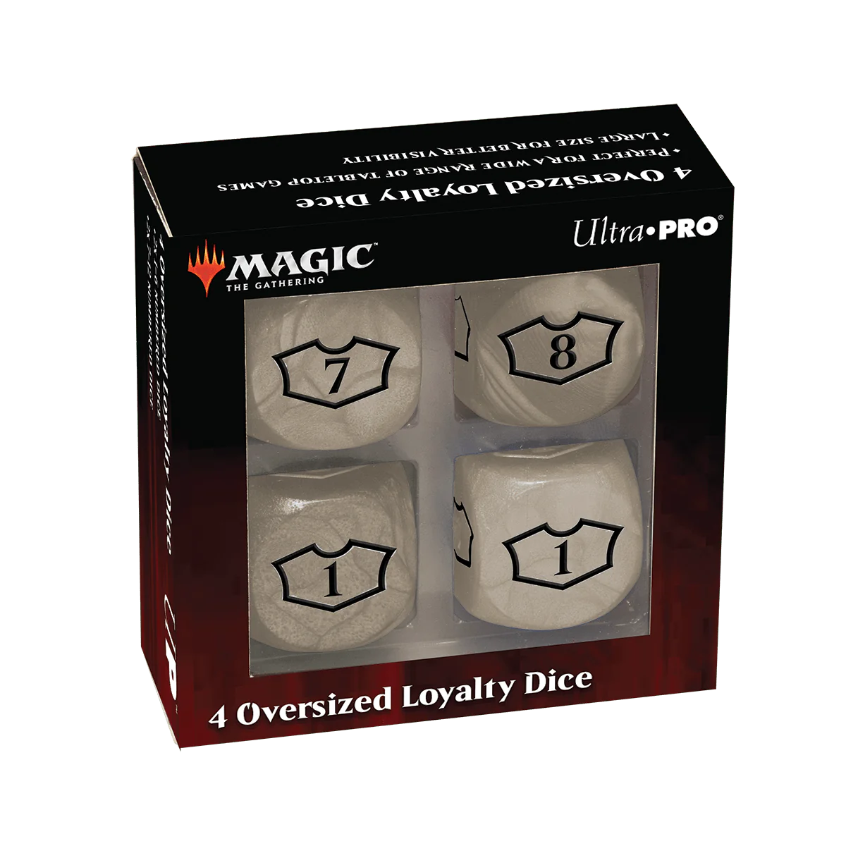 Ultra Pro - Deluxe 22MM Plains Loyalty Dice Set with 7-12 for Magic: The Gathering
