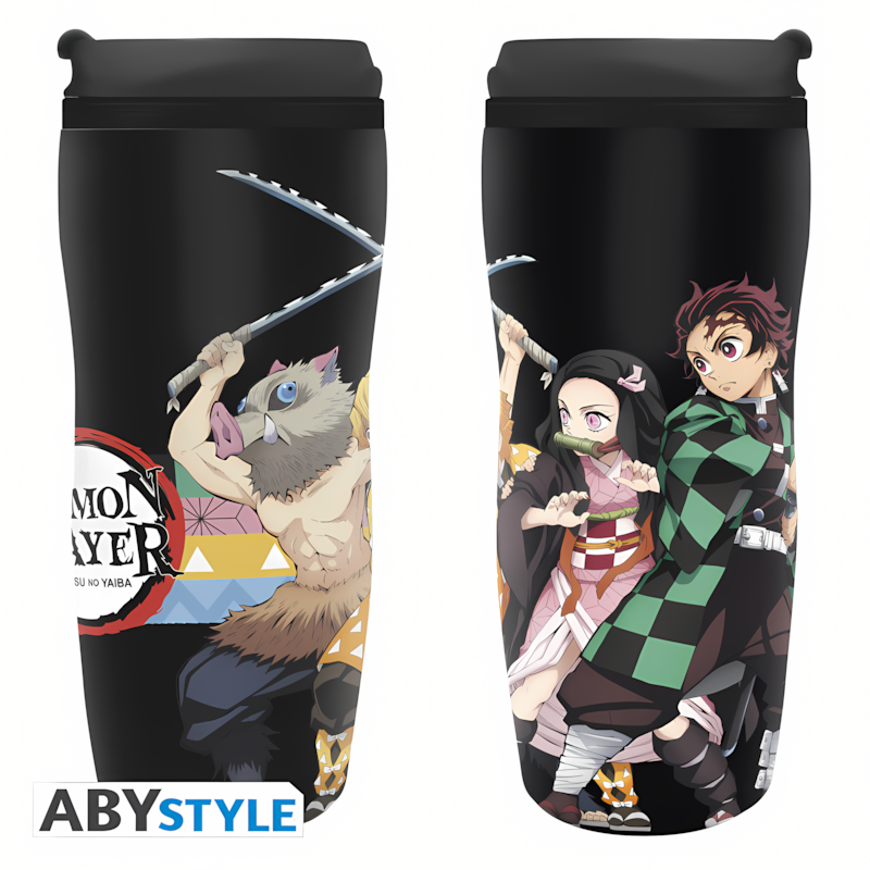 Demon Slayer | Characters Strip Patterns | Travel Mug