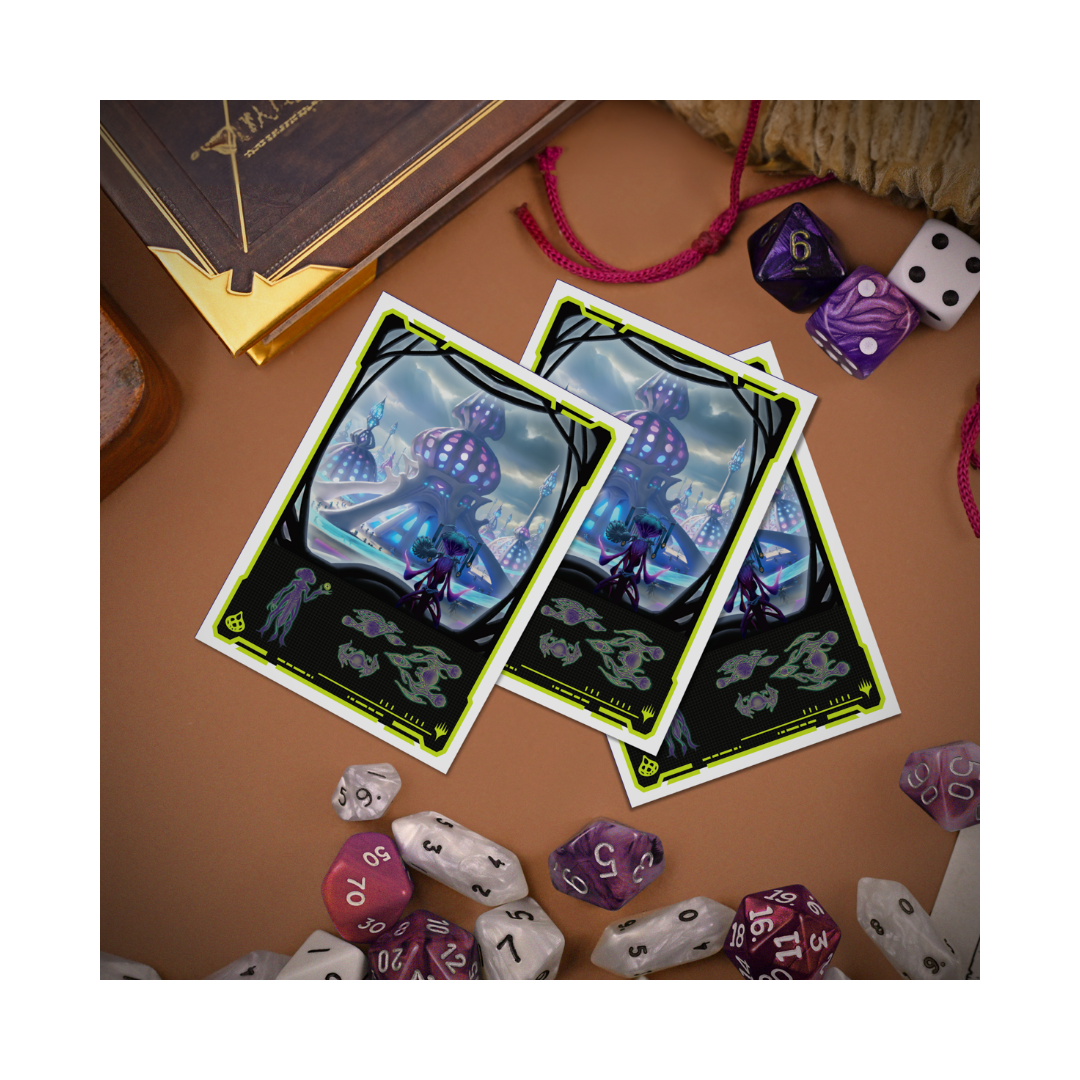 Ultra Pro - Edge of Eternities - Uthros, Titanic Godcore - 105ct Apex Deck Protector Sleeves for Magic: The Gathering