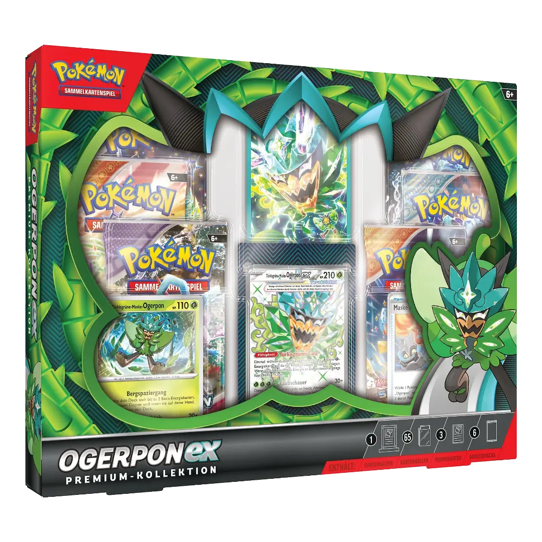 Pokémon TCG: Ogerpon ex - Premium Kollektion (DE) Pokémon TCG: Ogerpon ex - Premium Kollektion (DE)