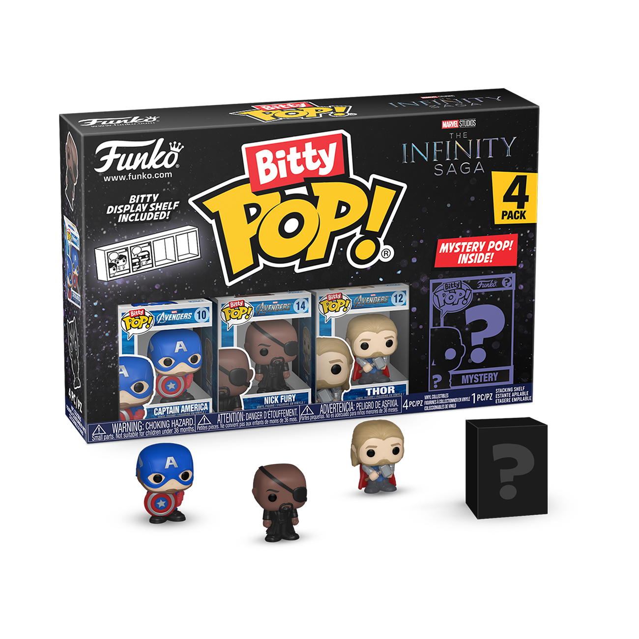 Bitty POP!: Capt. America 4PK - Avengers Infinity War