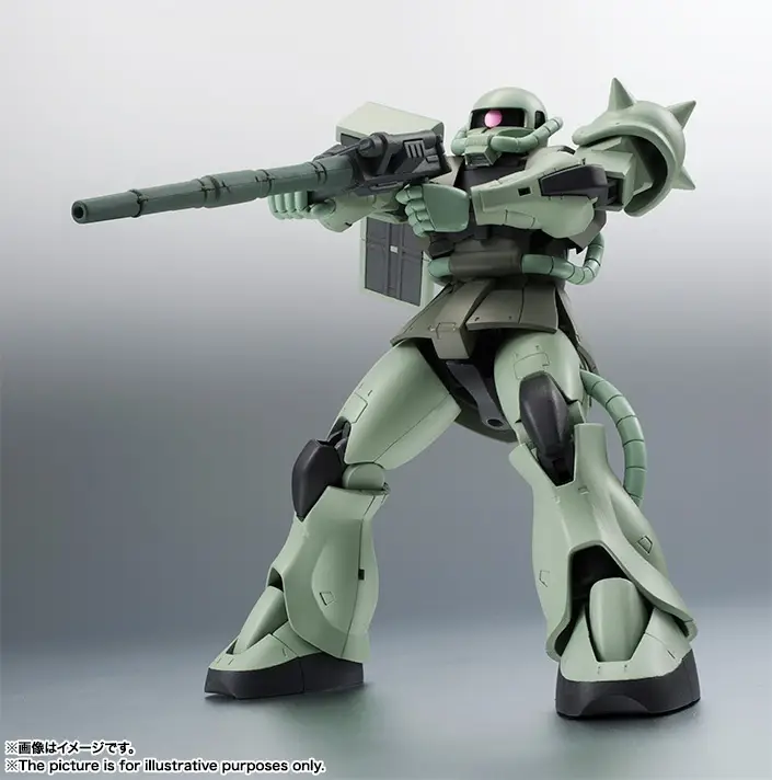 Tamashii Nations | MS-06 Zaku II Mass Production Model (Version A.N.I.M.E.) The Robot Spirits (13cm) | Gundam