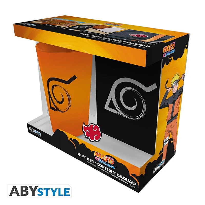 Naruto Shippuden | Konoha | Gift Set (Glass, Pin & Pocket Notebook)