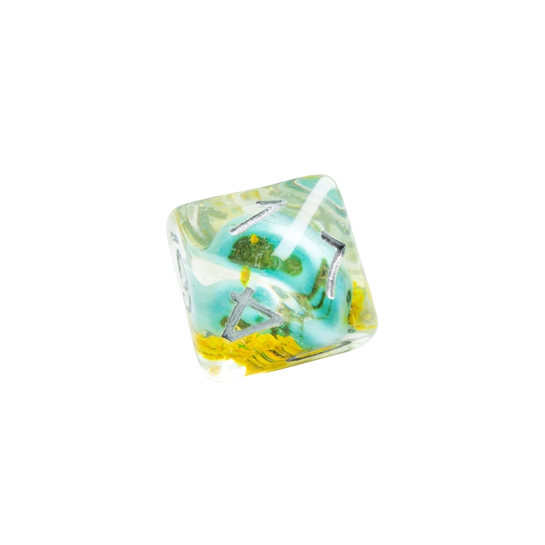 Gamegenic | RPG Dice Set | Embraced Series Green Skull