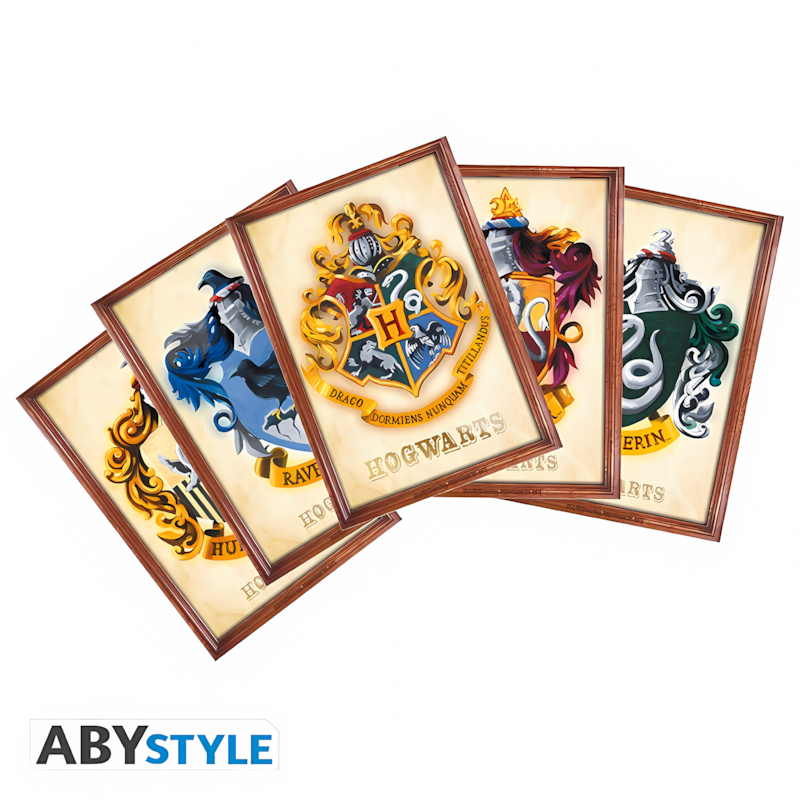 Harry Potter | 4 Houses | Gift Set (Mug (320ml), Acryl® Figure & Postcards)
