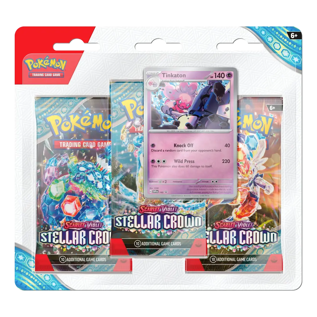 Pokémon TCG: Stellar Crown (SV07) - 3er Blister (EN)