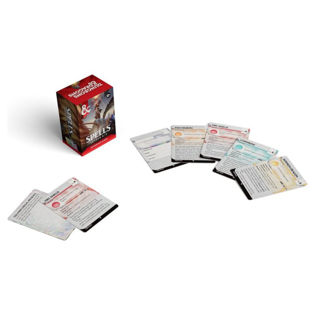 Dungeons & Dragons | Spells Lvl 4-5 | Reference Cards (EN)