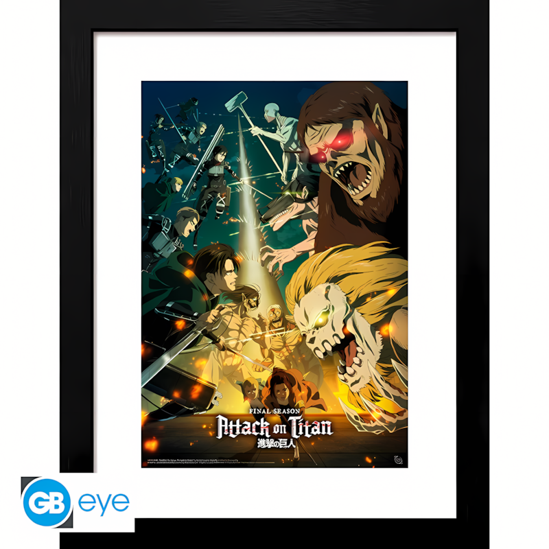 Abysse: Attack On Titan - Framed Print (30 x 40cm) - S4 Key Art 3