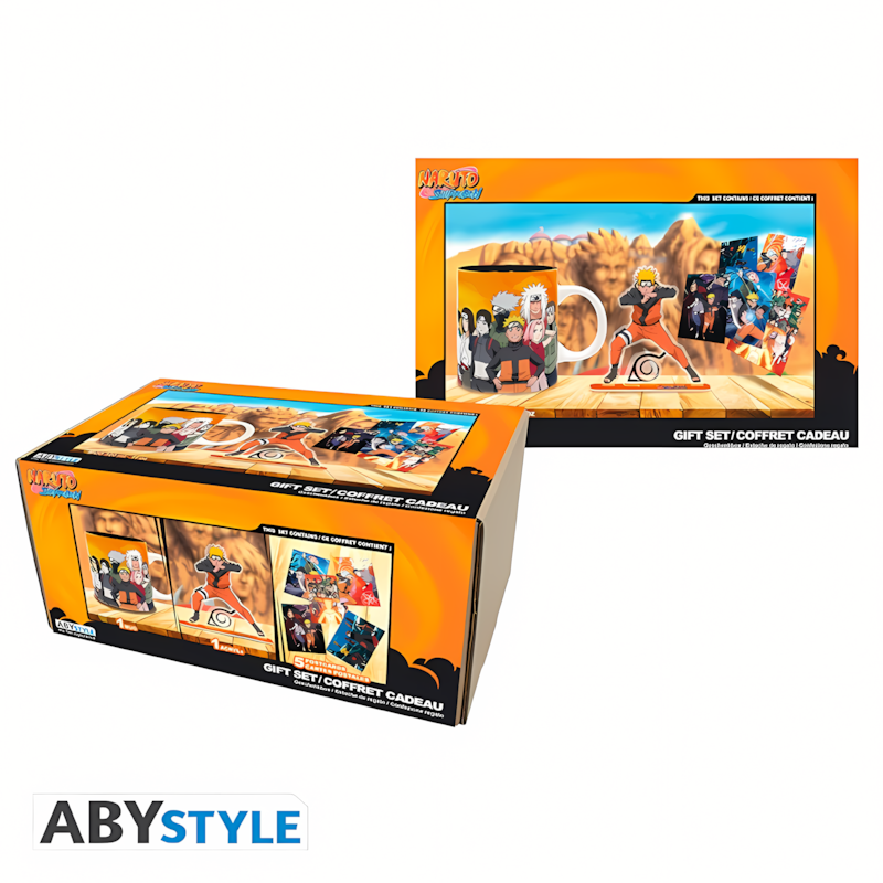 Naruto Shippuden | Naruto | Gift Set (Mug (320ml), Acryl® Figure & Postcards)