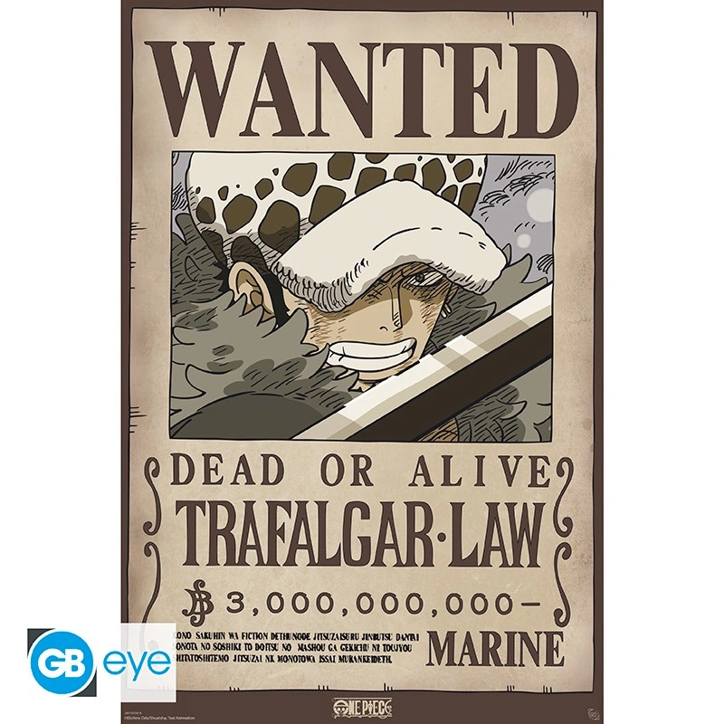 One Piece | Maxi Poster (91,5 x 61cm) Wanted Law Wano | Poster