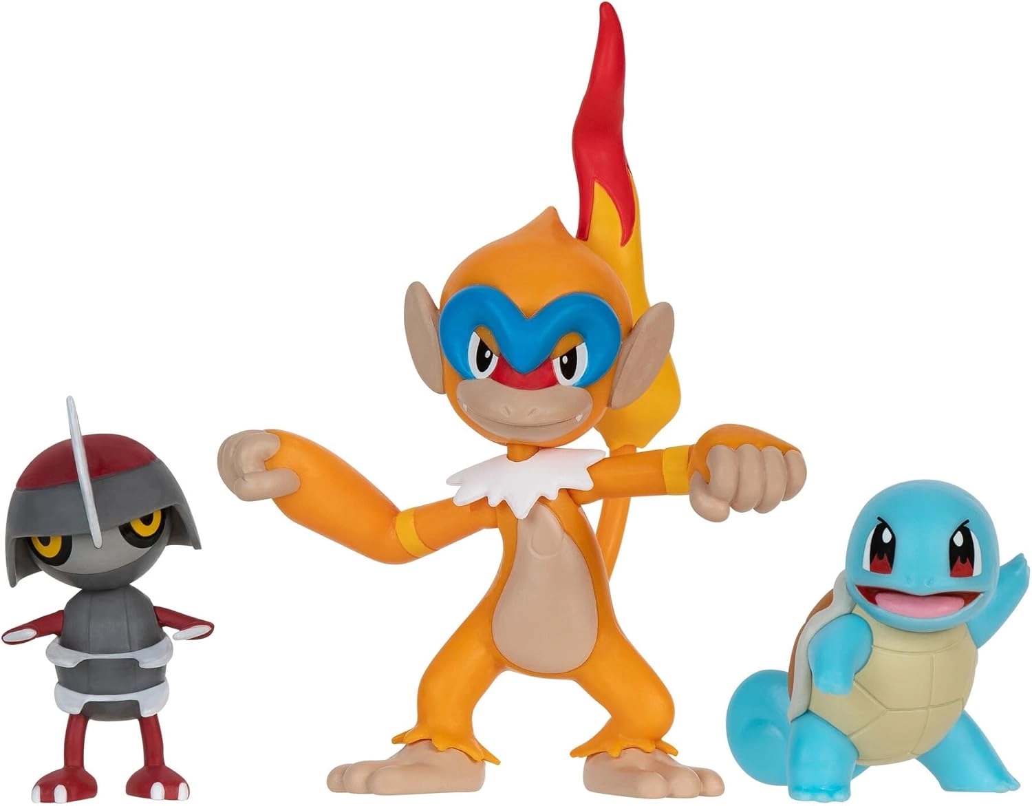 Jazwares: Pokémon Battle Figure Set - Pawniard, Squirtle & Monferno