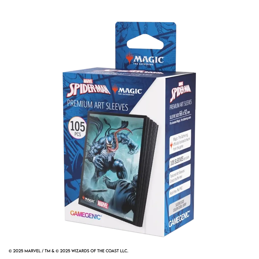 Gamegenic | Magic The Gathering - Spider-Man / Venom | Premium Art Sleeves (105 Stück)
