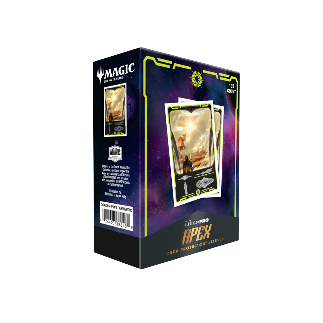 Ultra Pro - Edge of Eternities - Adagia, Windswept Bastion - 105ct Apex Deck Protector Sleeves for Magic: The Gathering