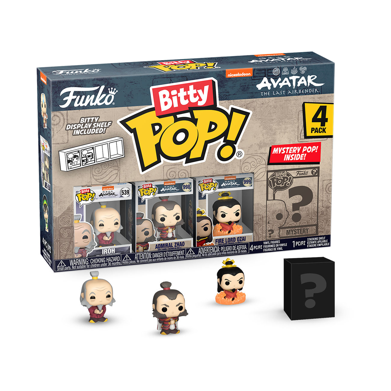 Bitty POP!: Iroh 4-Pack Series 3 - Avatar: The Last Airbender