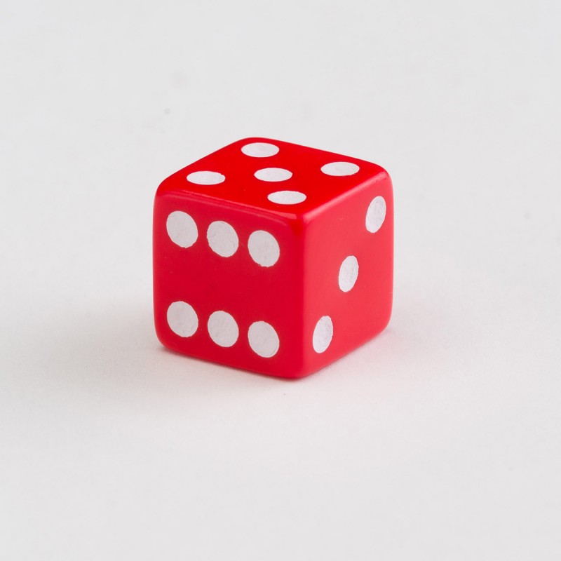 Q Workshop | Red & White | Full Pack Of D6s