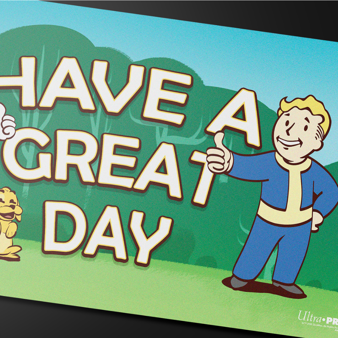 Ultra Pro | Fallout |  Vault Boy - Have A Great Day Playmat
