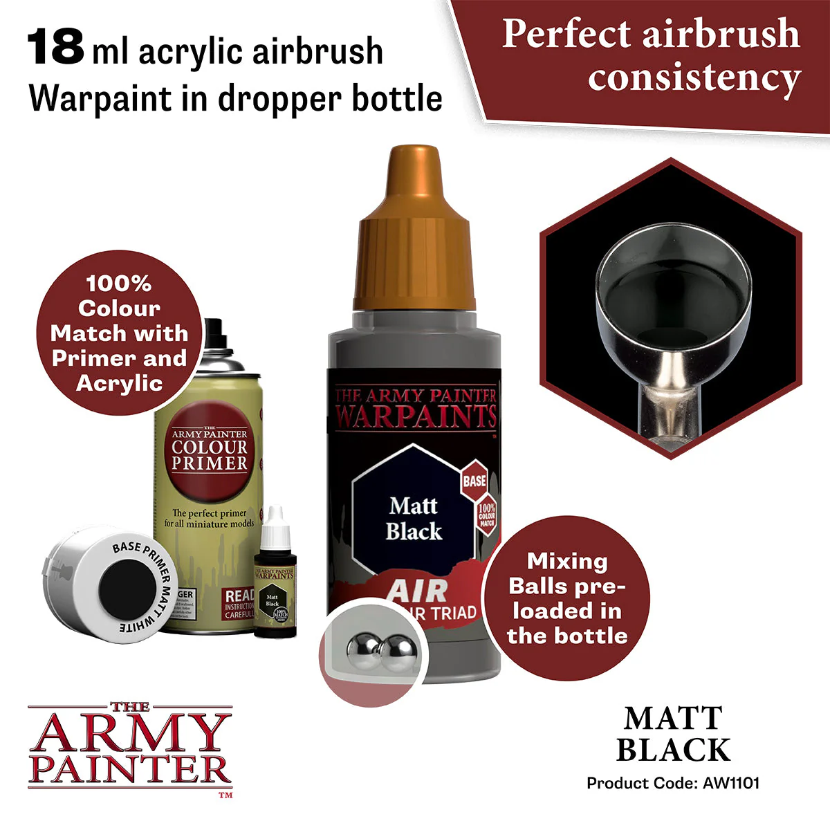 The Army Painter - Matt Black - Warpaints Air