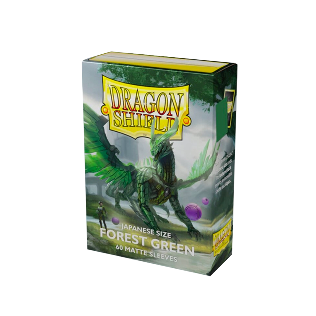 Dragon Shield: Forest Green - Matte Sleeves - Japanese Size