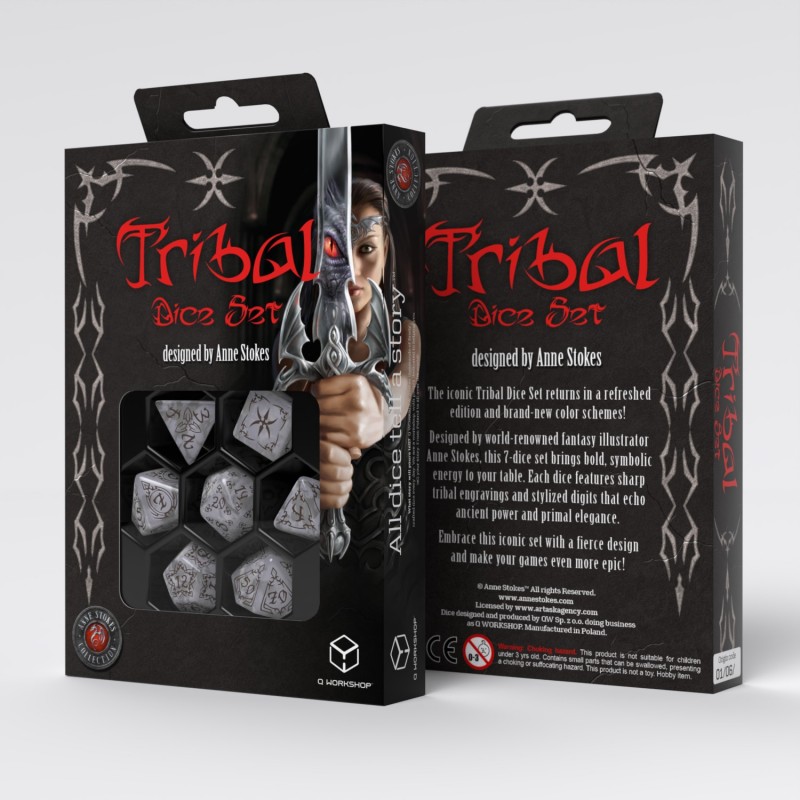 Q Workshop | Pearl & Brown | Tribal Dice Set