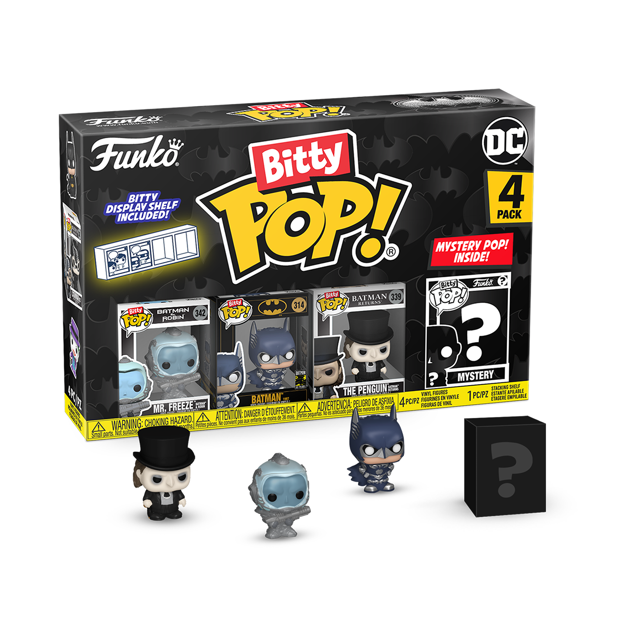 Bitty POP!: Batman 85th Anniversary Freeze 4PK - DC Comics