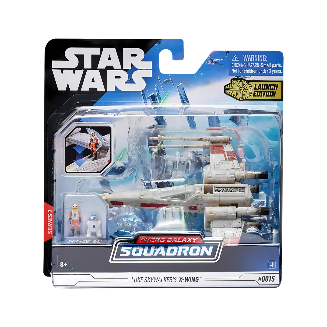 Jazwares: Star Wars - Luke Skywalker - X-Wing - Raumschiff 13cm (inklusive 2 Spielfiguren)