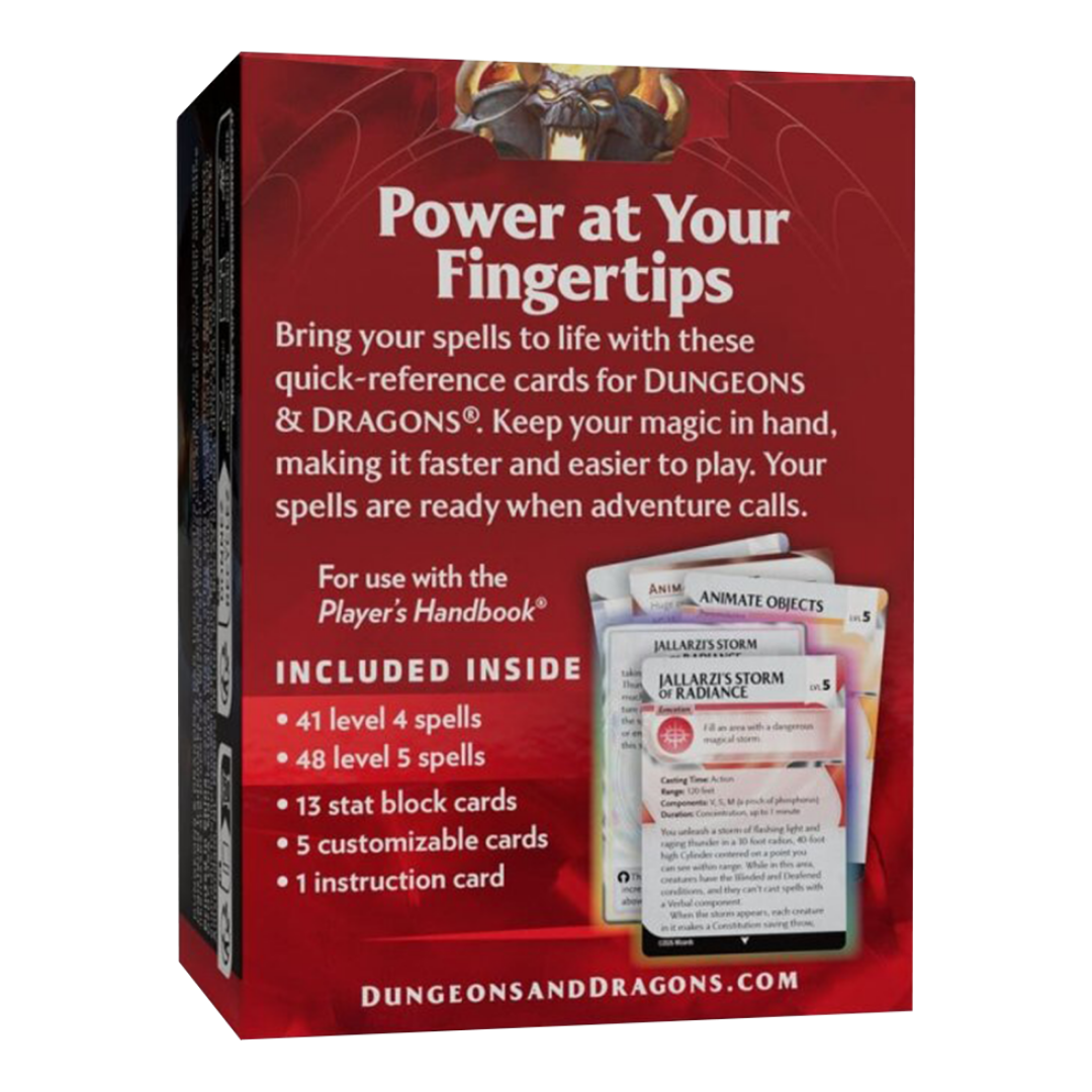 Dungeons & Dragons | Spells Lvl 4-5 | Reference Cards (EN)