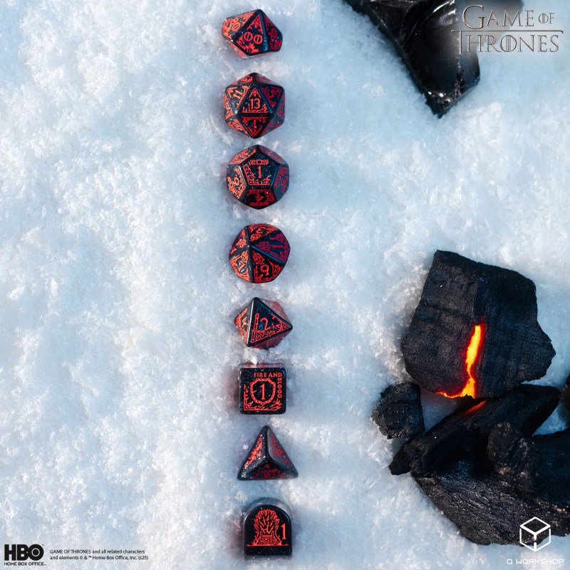 Q Workshop | Targaryen | Game Of Thrones Dice Set