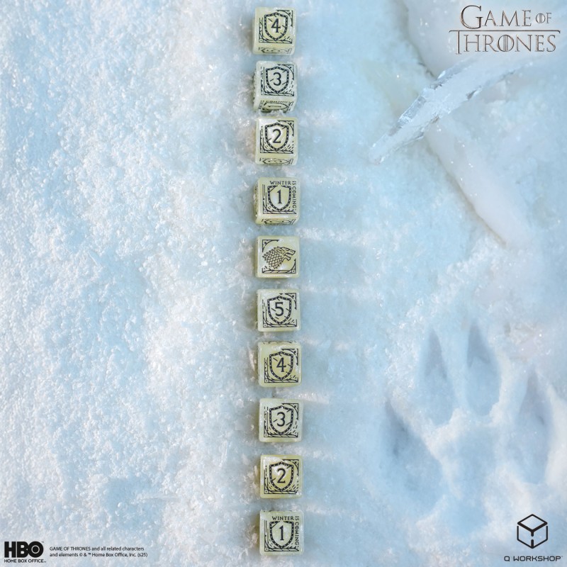 Q Workshop | Stark | Game Of Thrones 10xD6 Dice Set
