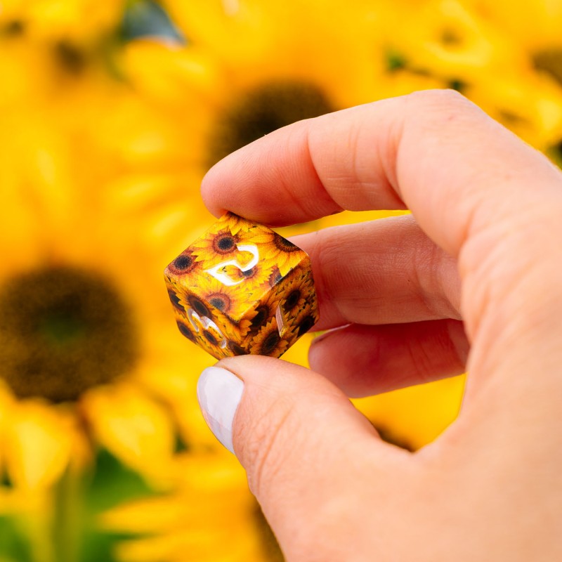 Q Workshop | Sunflower | Full Art Dice Set™