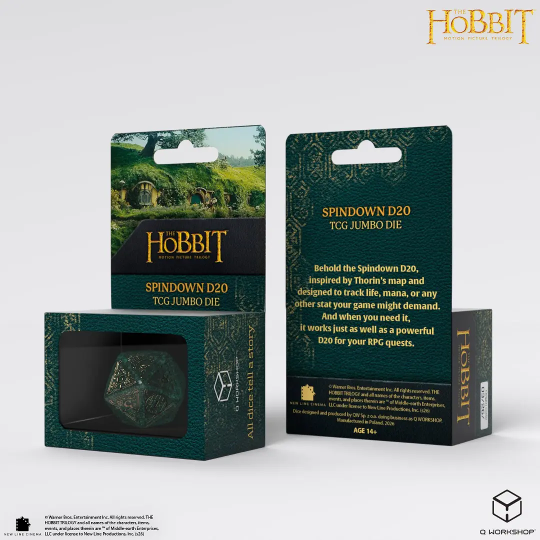 Q Workshop | Verdant TCG Jumbo Die | The Hobbit Spindown D20