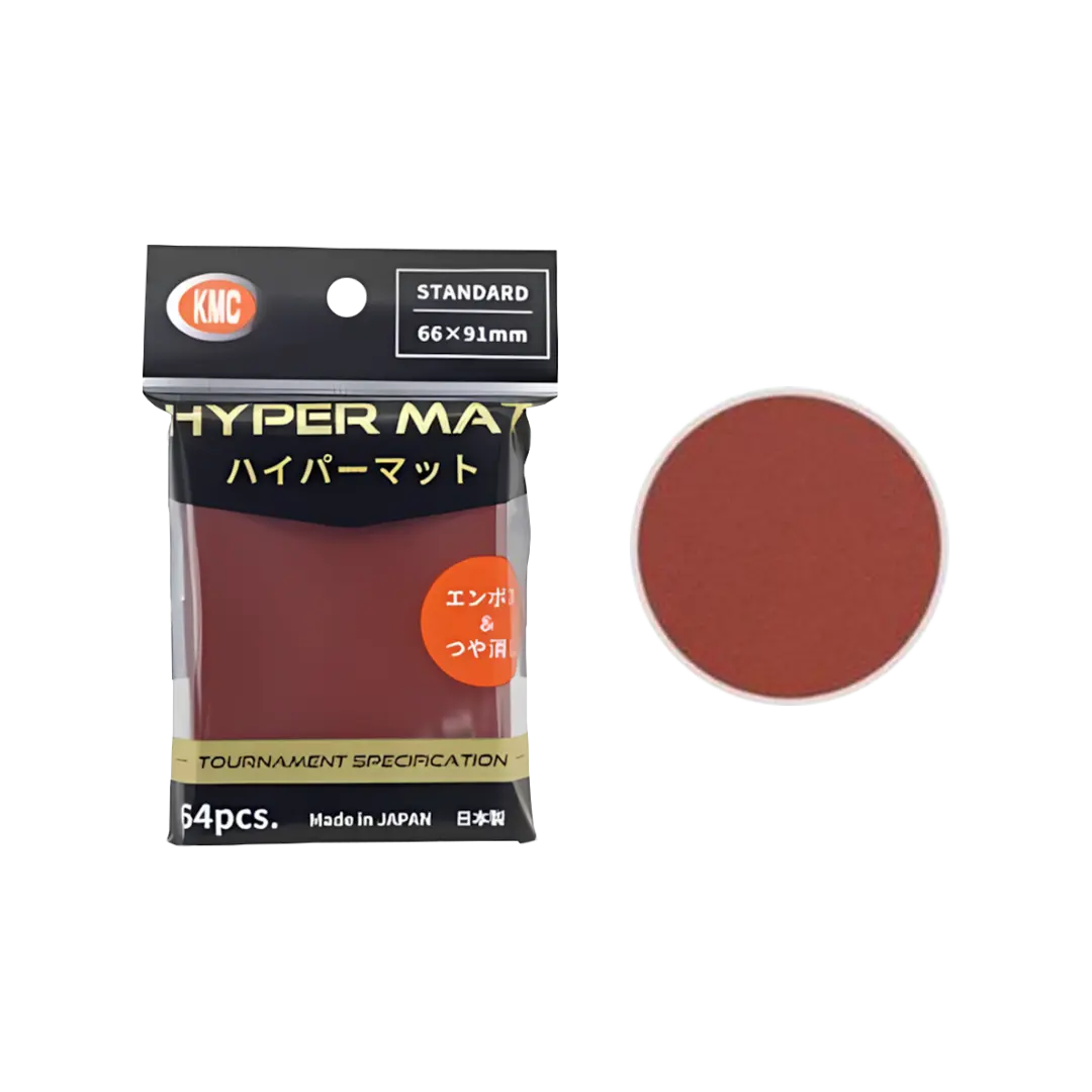 KMC - Standard Sleeves Hyper Mat (64) Stil: Rot