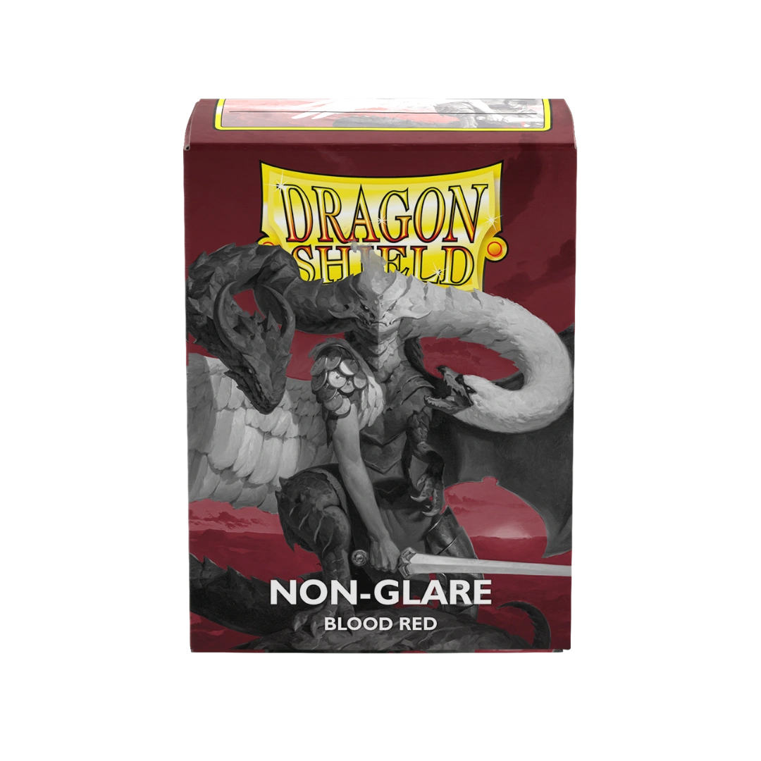 Dragon Shield: Blood Red- Non-Glare - Matte Sleeves - Standard Size