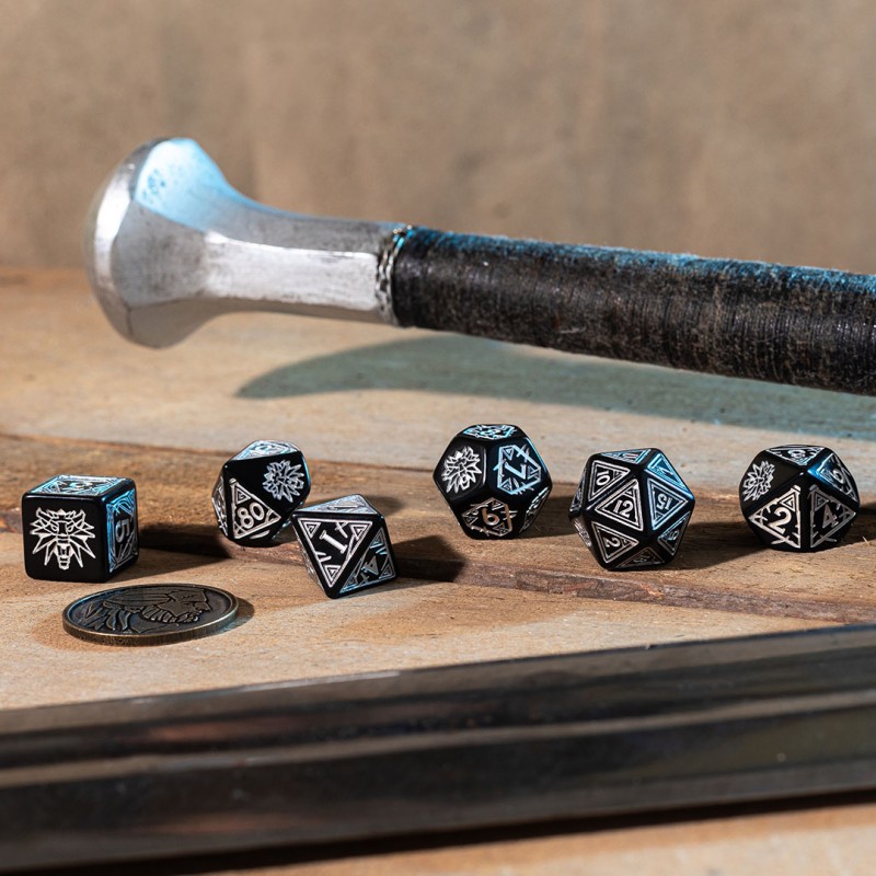 Q Workshop | Geralt - The Silver Sword | The Witcher Dice Set