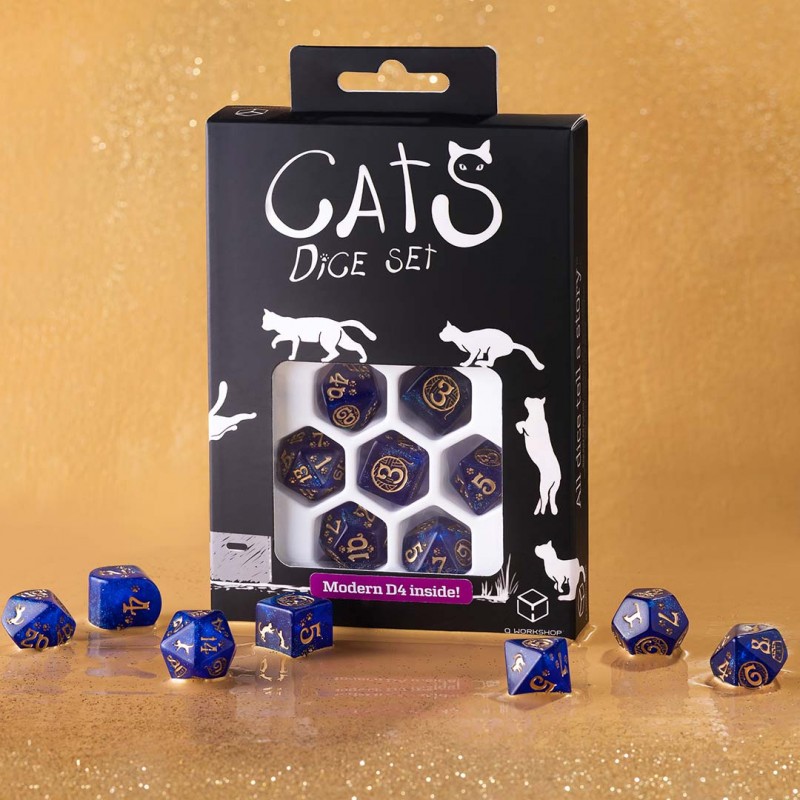 Q Workshop | Meowster | CATS Modern Dice Set