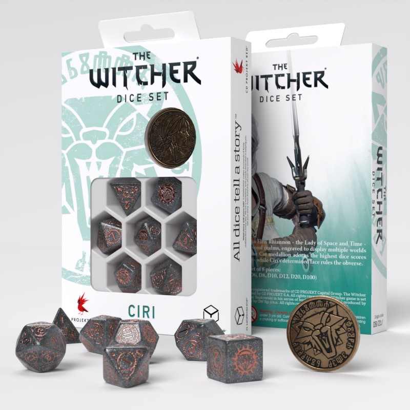 Q Workshop | Ciri - Elder Blood | The Witcher Dice Set
