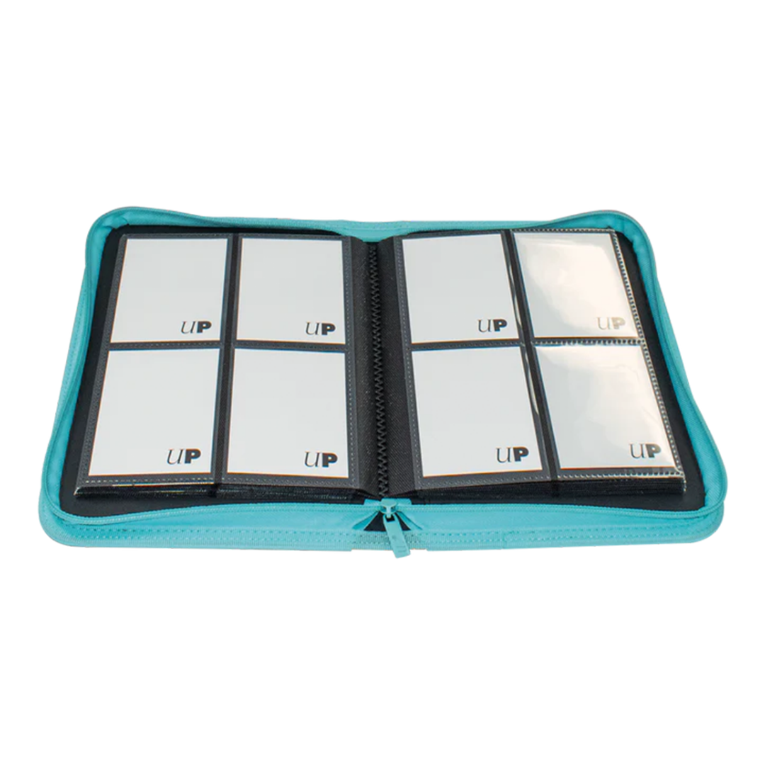 Ultra Pro | Vivid - Light Blue | 4-Pocket Zippered PRO-Binder