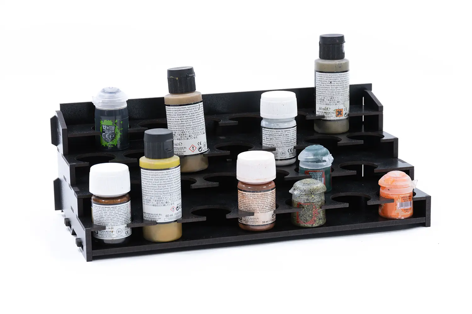 Kraken Wargames | Farbregal Top (Pigment) | Black Rack