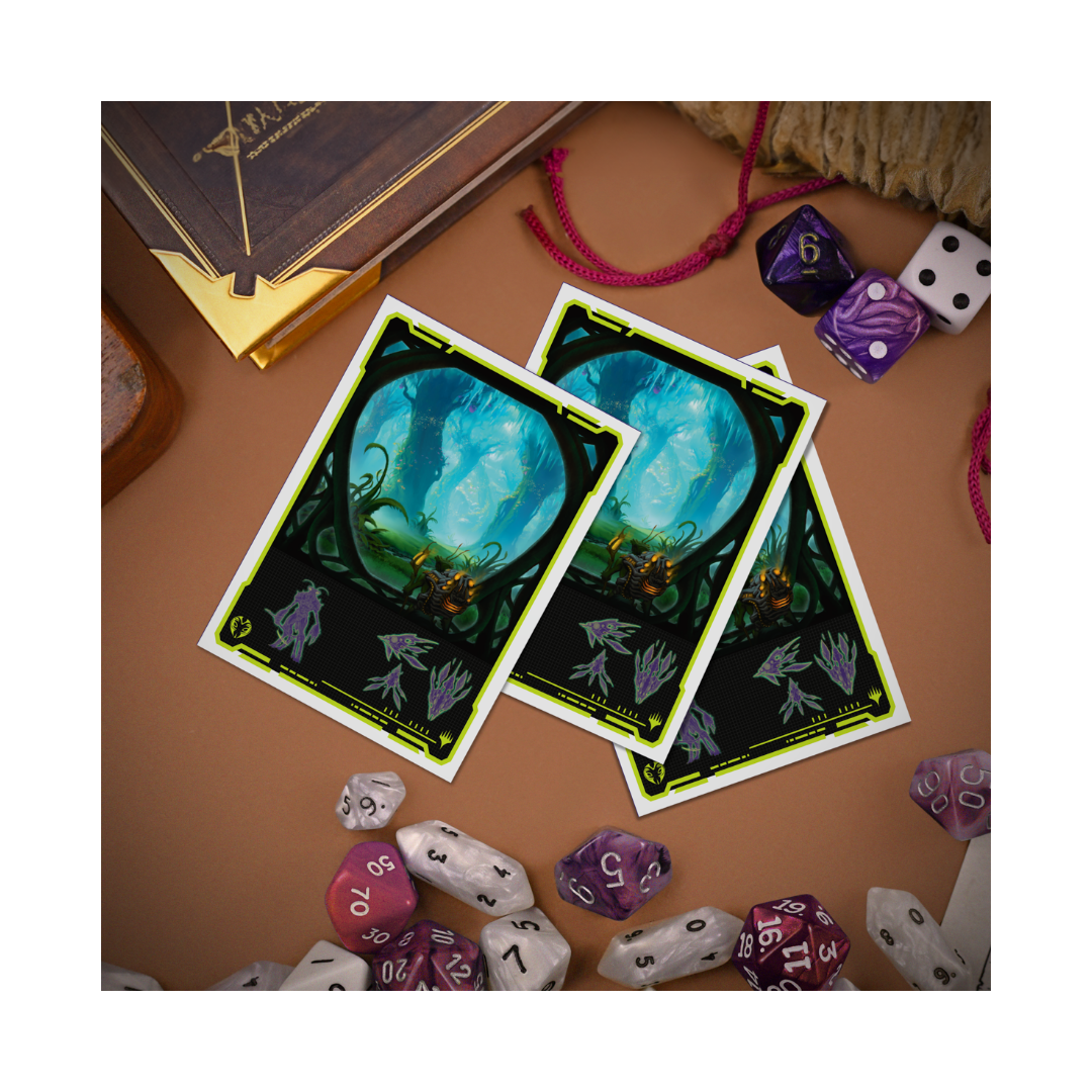Ultra Pro - Edge of Eternities - Evendo, Waking Haven - 105ct Apex Deck Protector Sleeves for Magic: The Gathering