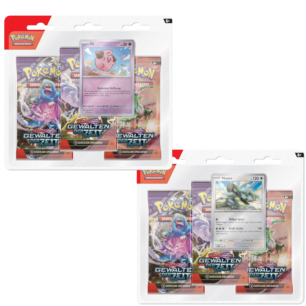 Pokémon TCG: Gewalten der Zeit (KP05) - 3er Blister (DE)