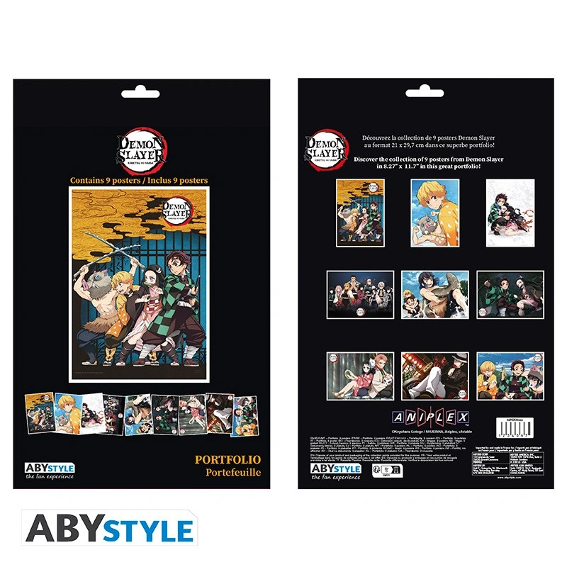 Abysse | Demon Slayer - 9 Posters (21 x 29,7cm) - Portfolio Season 1