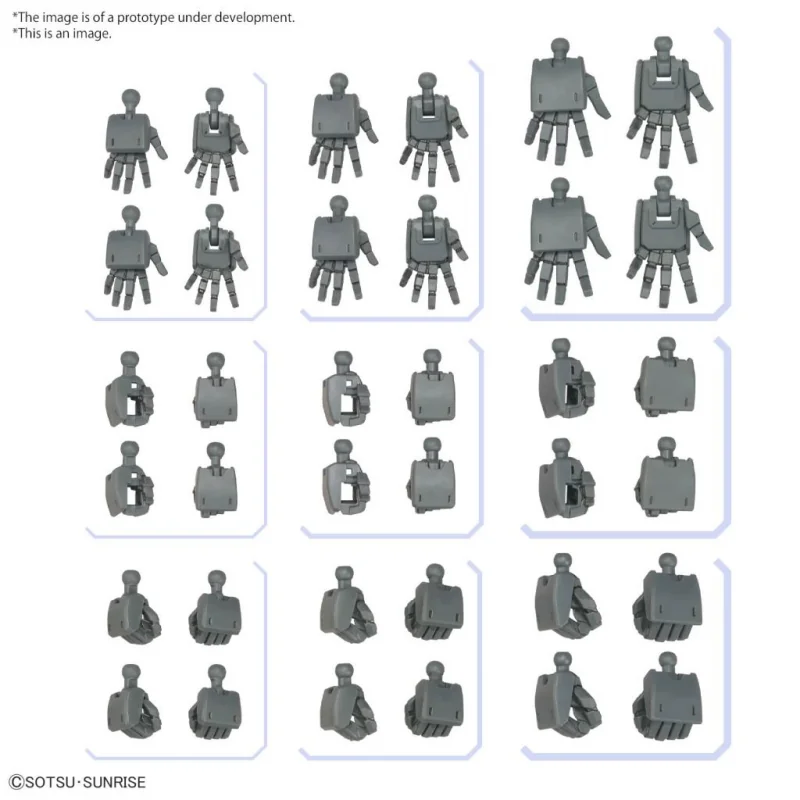 Bandai | Gundam Option Parts Set Gunpla 03 (Build Hands Square Shape) | Zubehör für Gundam Modellbausätze