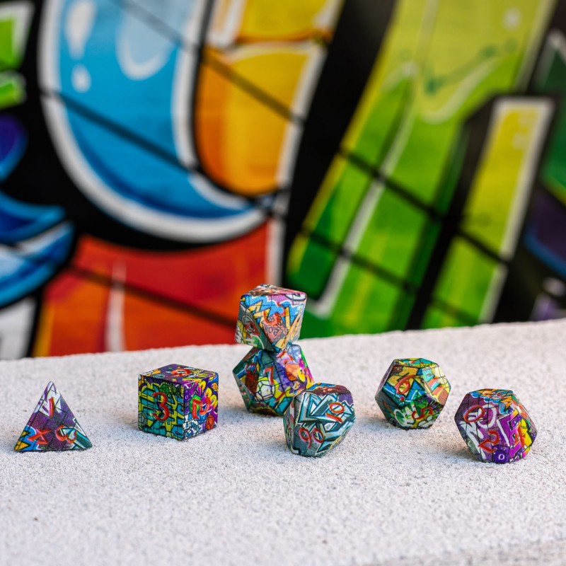 Q Workshop | Graffiti | Full Art Dice Set™