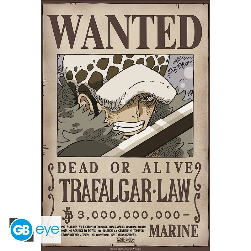 One Piece | Chibi Poster (52 x 38cm) Wanted Law Wano | Poster