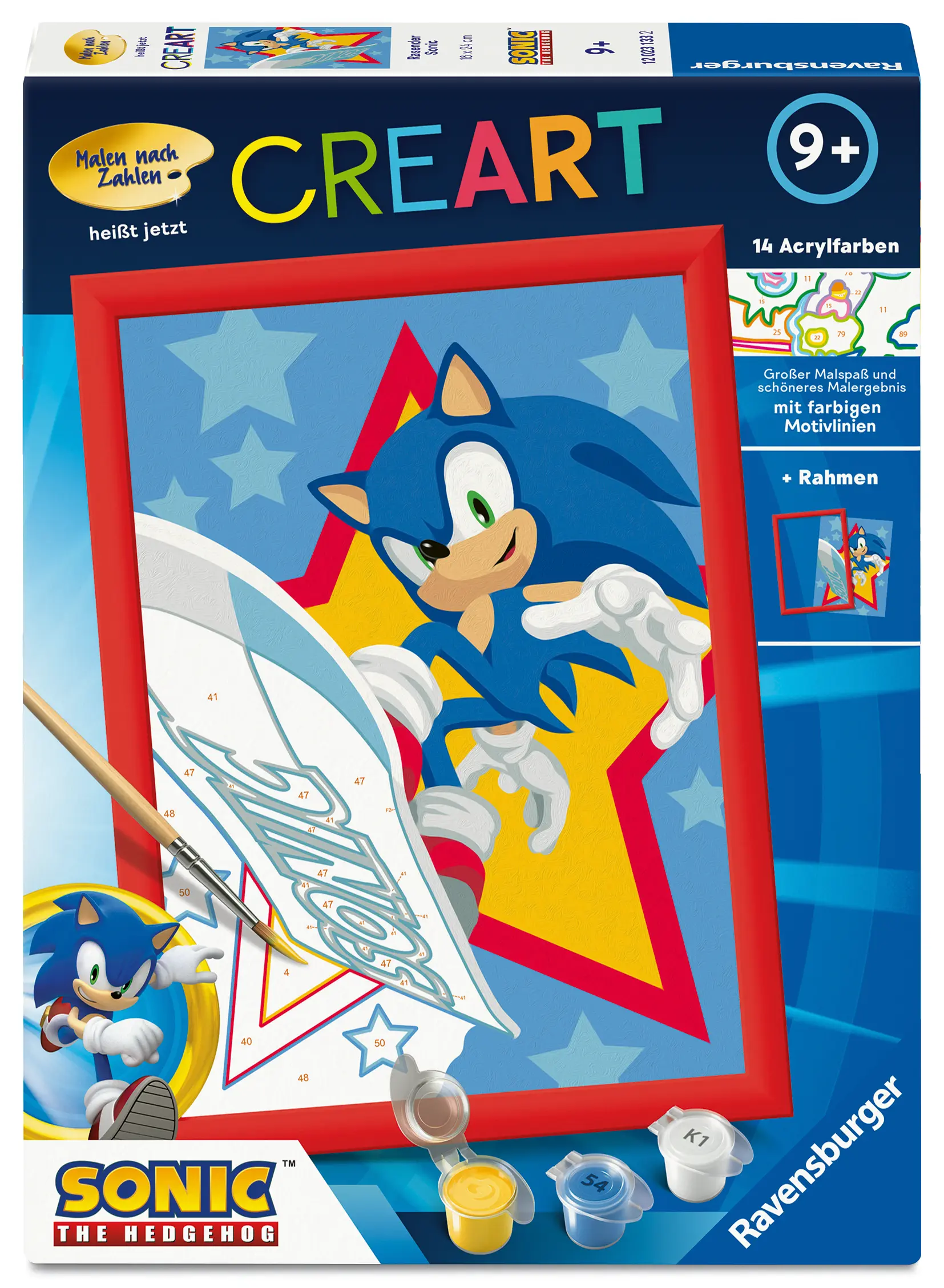 Ravensburger | Rasender Sonic | CreArt Malen nach Zahlen