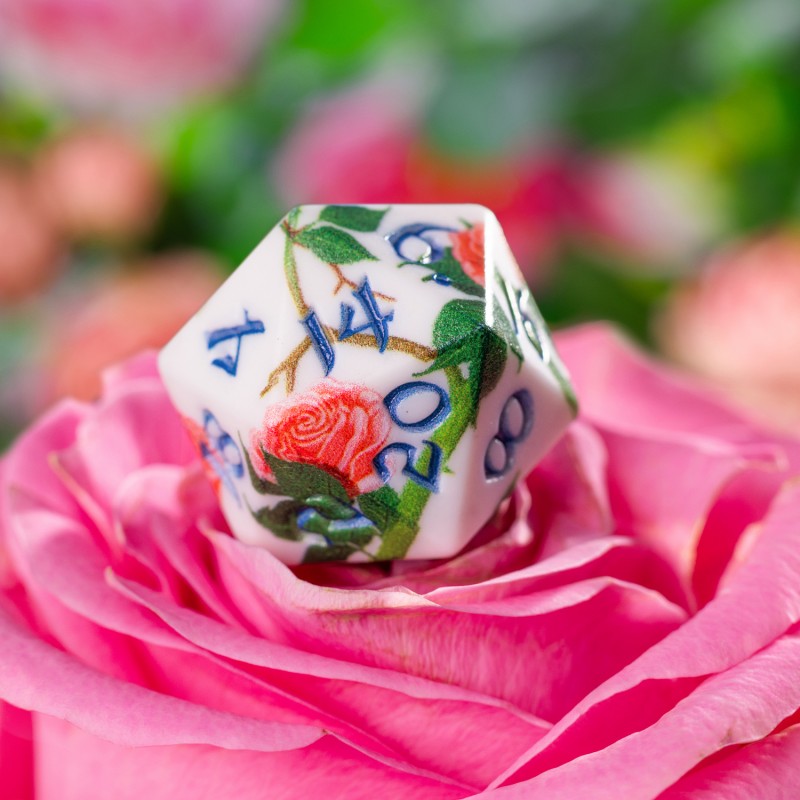 Q Workshop | Roses | Full Art Dice Set™