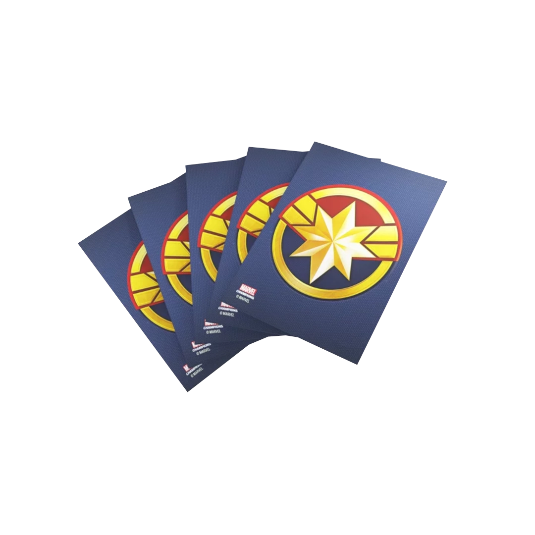 Gamegenic | Marvel Champions Sleeves | Captain Marvel (50+1)