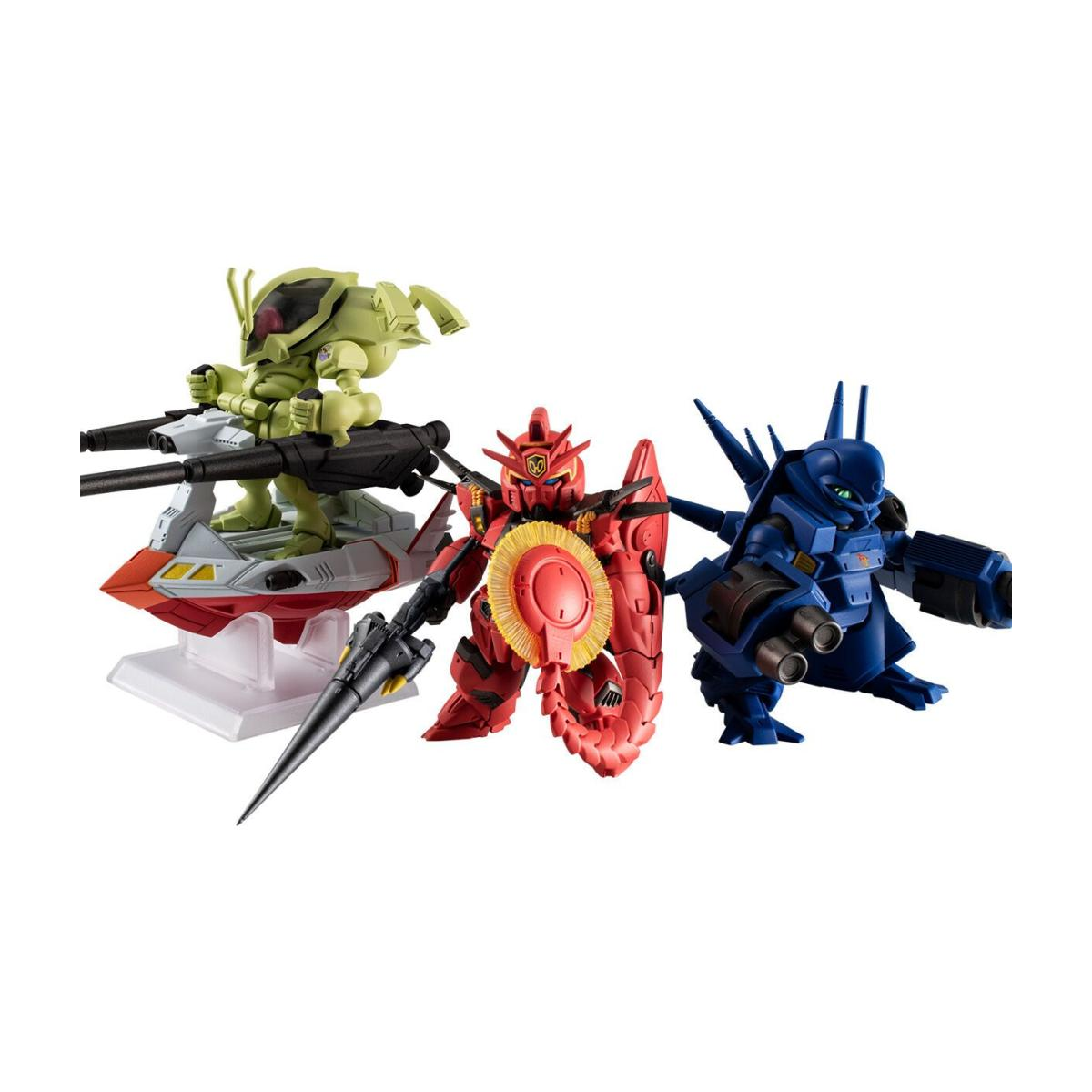 Bandai | Cross Bone Gundam Steel 7 A Team (6cm) Action Figure Set | FW Gundam Convergence Core