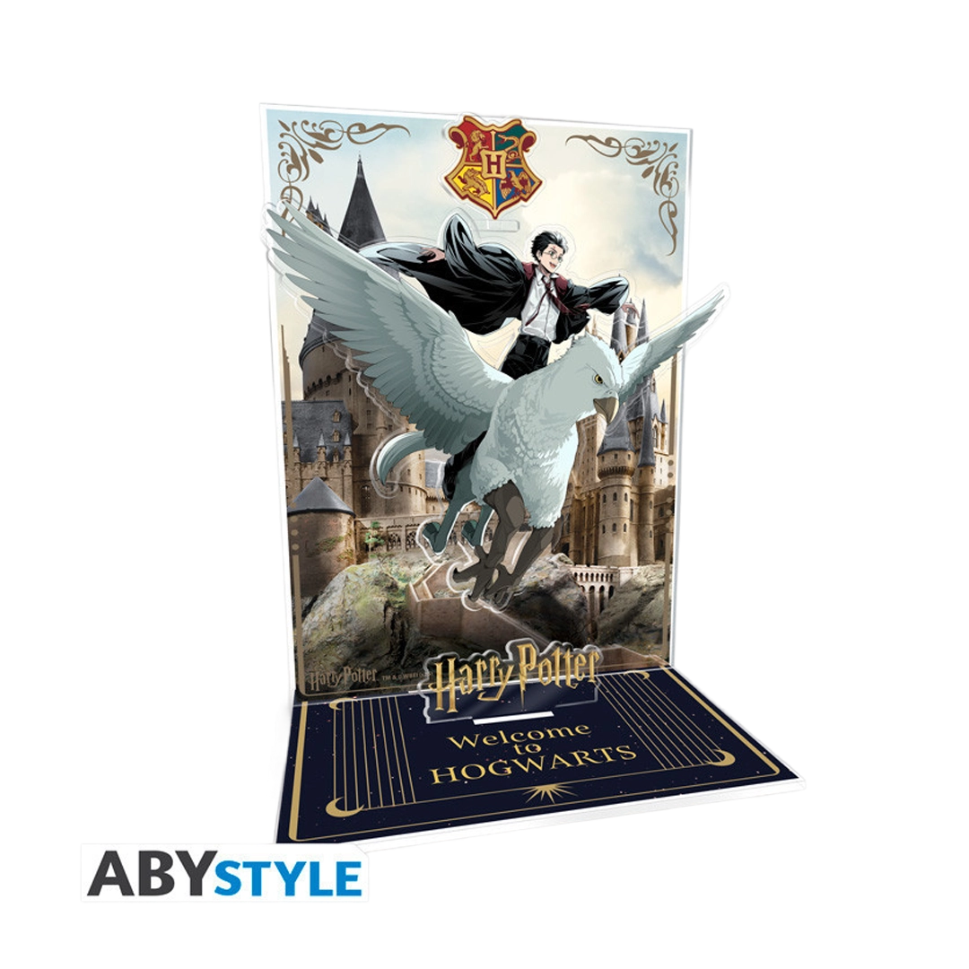 HARRY POTTER Acryl Diorama – Harry & Seidenschnabel in Hogwarts