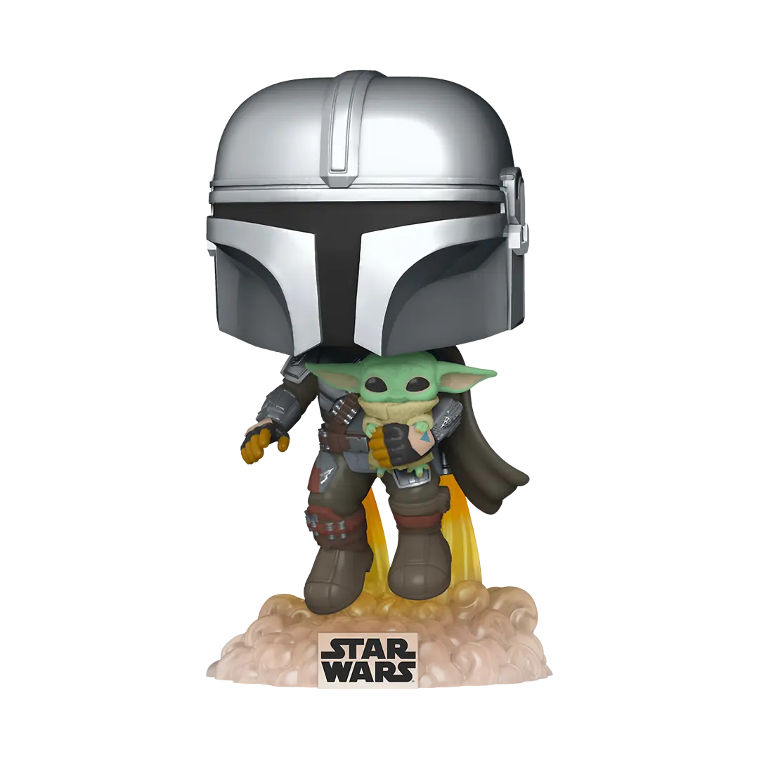 POP! Star Wars: Mando Flying w/Jet Pack - The Mandalorian